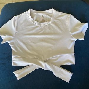 NVGTN WHITE CROSSBODY TOP SIZE XS